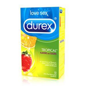 Durex Tropical Lubricated Condoms 12`s-0