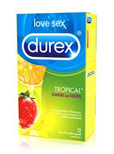 Durex Tropical Lubricated Condoms 12`s-0