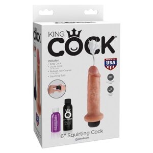 King Cock 6" Squirting Cock - Flesh-6878