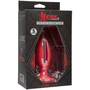 Kink – Wet Works – Lube Luge – Premium Silicone Plug – 5″ Red