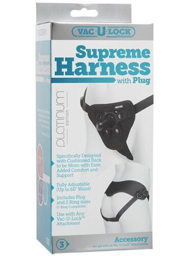 Vac-U-Lock Supreme Harness - Black-6804