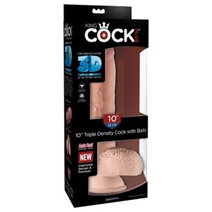 King Cock Plus 10″ Triple Density Cock with Balls